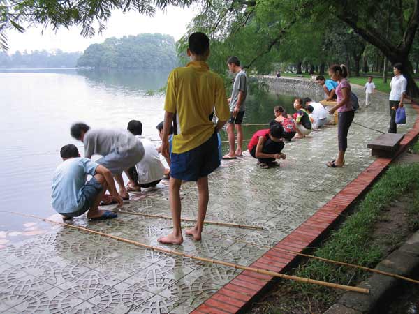 Fishing in Hanoi